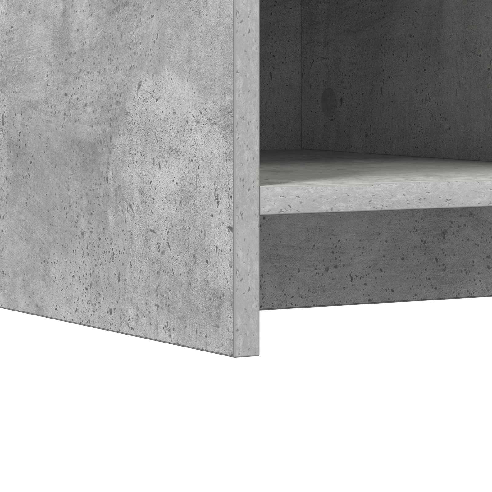 Schoenenkast Betongrijs 85 x 39,5 x 70 cm Bewerkt hout image 6