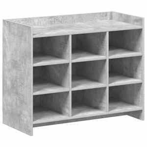 vidaXL Kinga kapp ladustamisega Betoonhall 85 x 39,5 x 70 cm Tehispuit