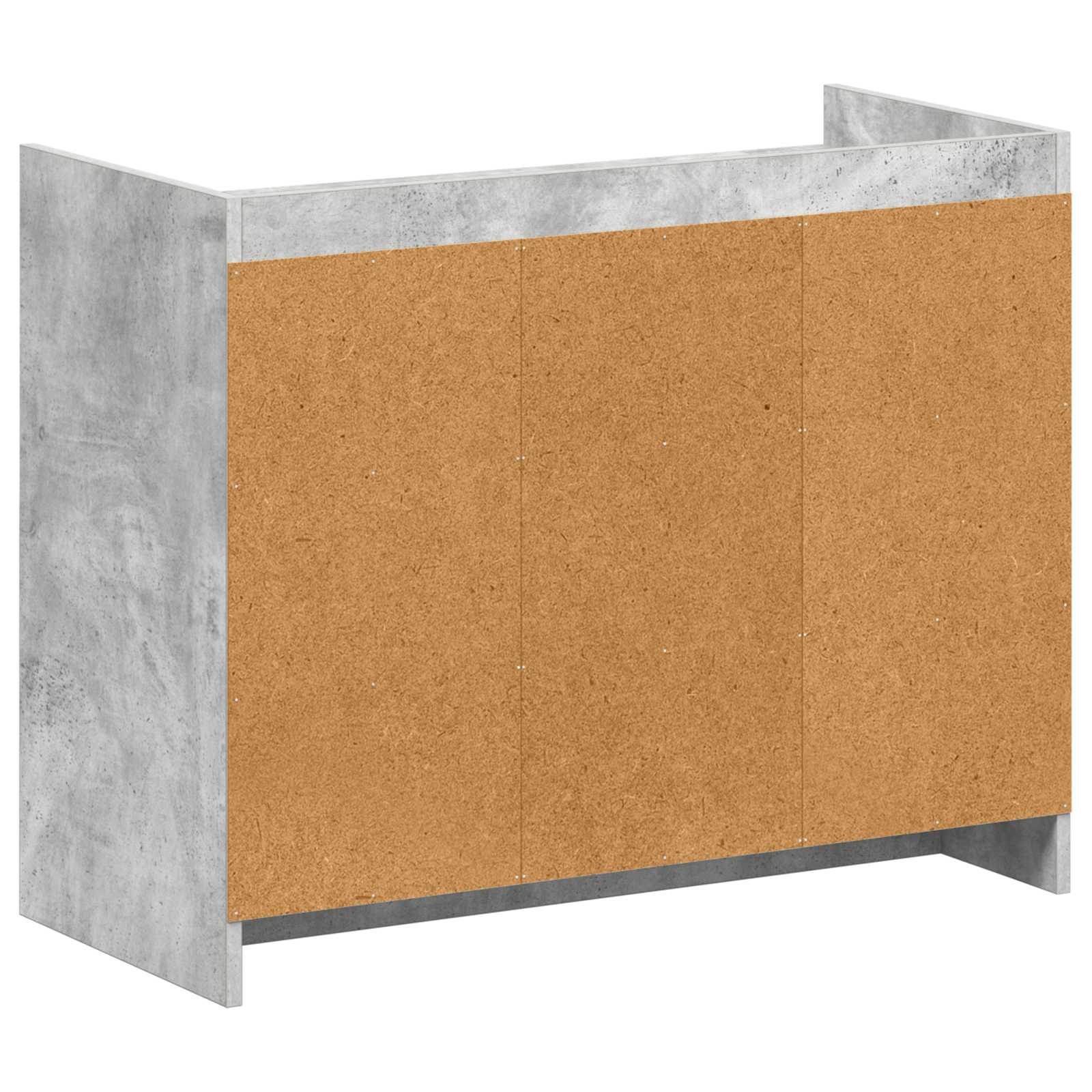 Schoenenkast Betongrijs 85 x 39,5 x 70 cm Bewerkt hout image 5
