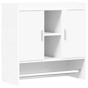 vidaXL Seinariiul Seinale kinnitav Valge 80 x 36 x 80 cm Tehispuit