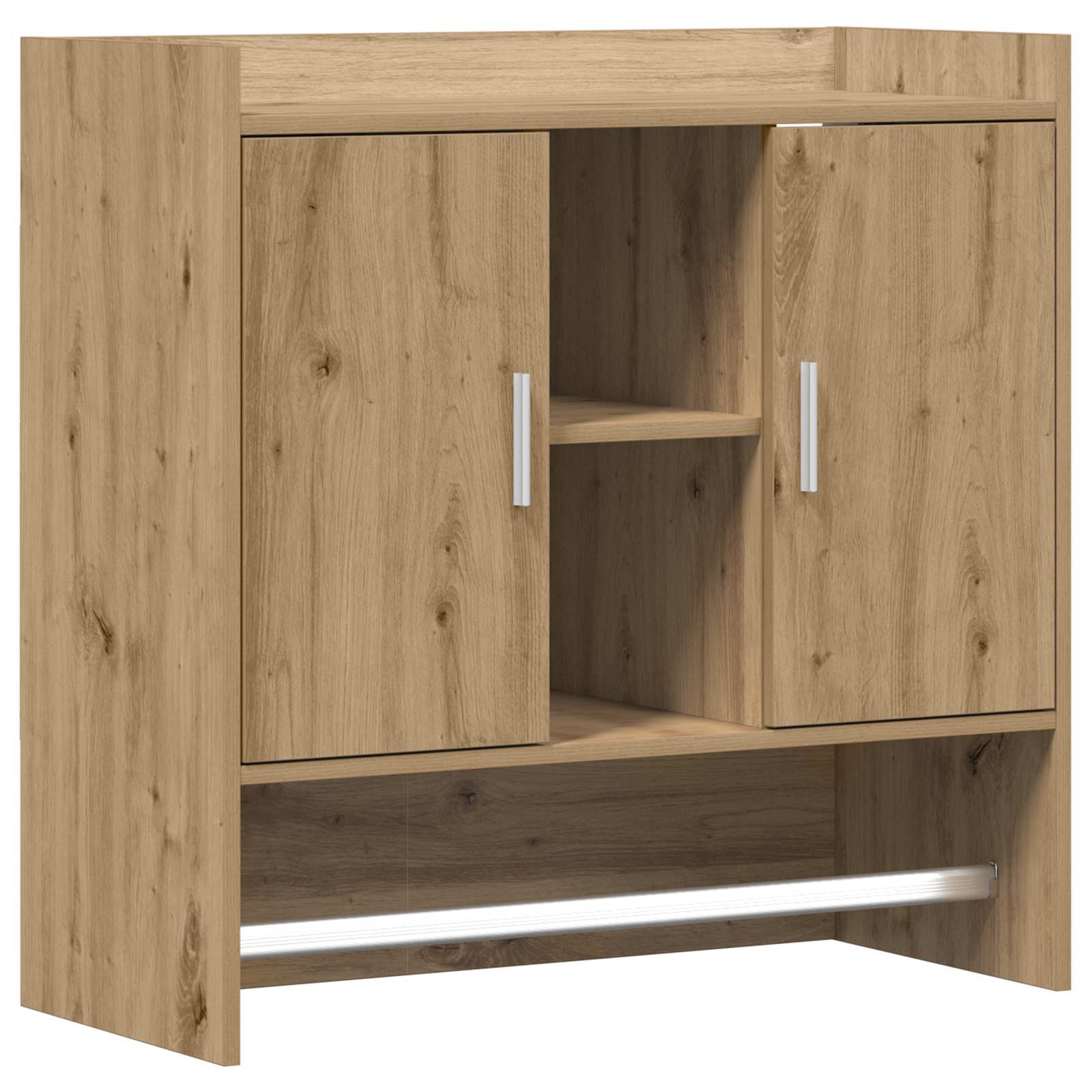 vidaXL Wandregal Wandhalterung Artisan-Eiche 80 x 36 x 80 cm