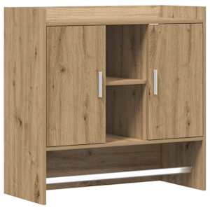vidaXL Seinariiul Seinale kinnitav Artisan tamm 80 x 36 x 80 cm
