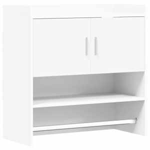 vidaXL Seinariiul Seinale kinnitav Valge 80 x 36 x 80 cm Tehispuit