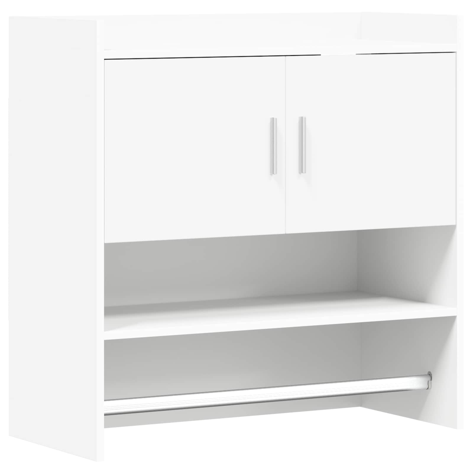 vidaXL Raft de perete Montare pe perete Alb 80 x 36 x 80 cm