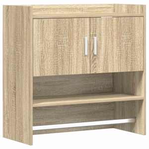 vidaXL Seinariiul Seinale kinnitav Sonoma tamm 80 x 36 x 80 cm