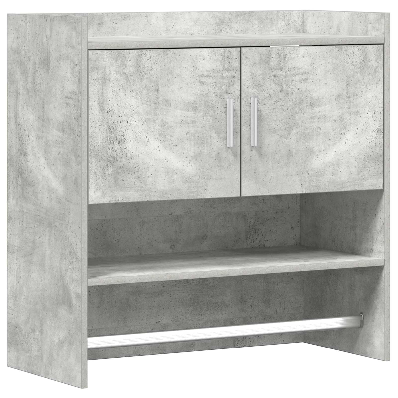 vidaXL Raft de perete Montare pe perete Gri Beton 80 x 36 x 80 cm