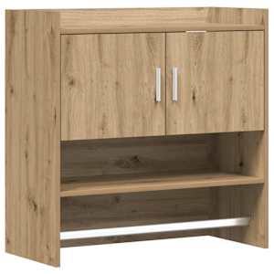 vidaXL Seinariiul Seinale kinnitav Artisan tamm 80 x 36 x 80 cm