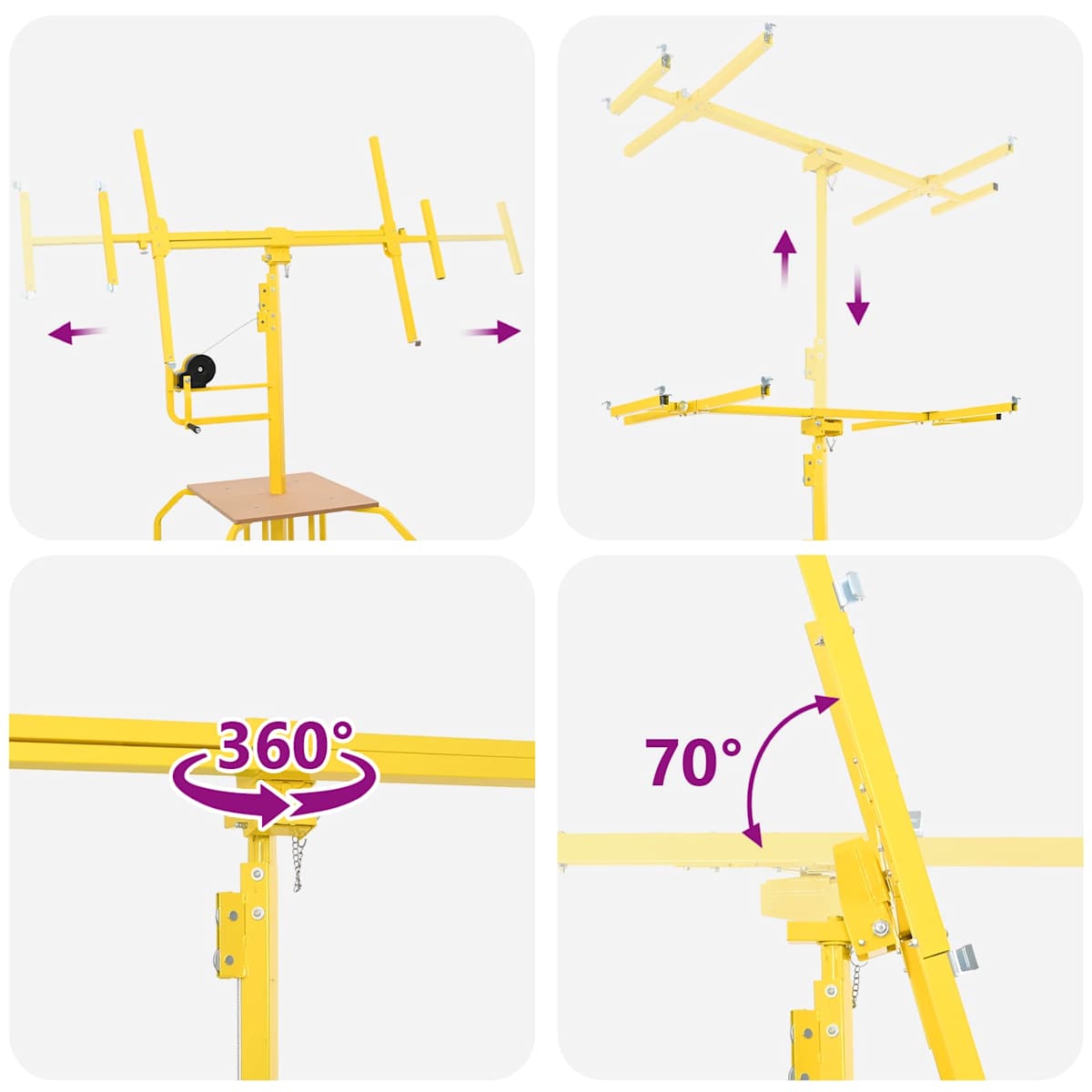 Gipsplade Lifter Stål Gul - Billede 6