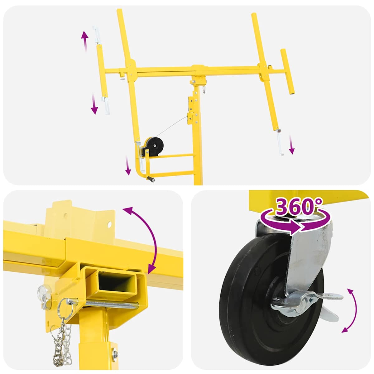 Gipsplade Lifter Stål Gul - Billede 7