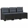 vidaXL 3-kohaline aiavoodi padjadega ratta v&auml;limusega 3-kohaline PP