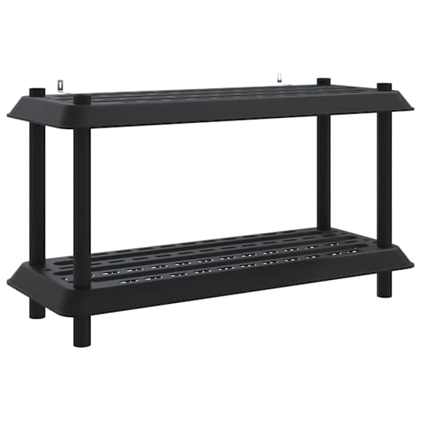vidaXL Riiulikomplekt 2 tasandit 100 x 40 x 55,5 cm PP Antratsiit