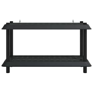 Regálová jednotka 2 pater 100 x 40 x 55,5 cm PP Antracitová - obrázek 5