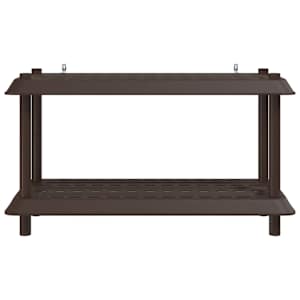 Regálová jednotka 2 pater 100 x 40 x 55,5 cm PP Hnědá - obrázek 5