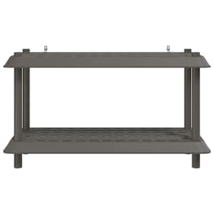 Regálová jednotka 2 pater 100 x 40 x 55,5 cm PP Světle šedá - obrázek 5