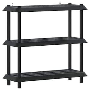 vidaXL Riiulikomplekt 3 tasandit 100 x 40 x 96 cm PP Antratsiit