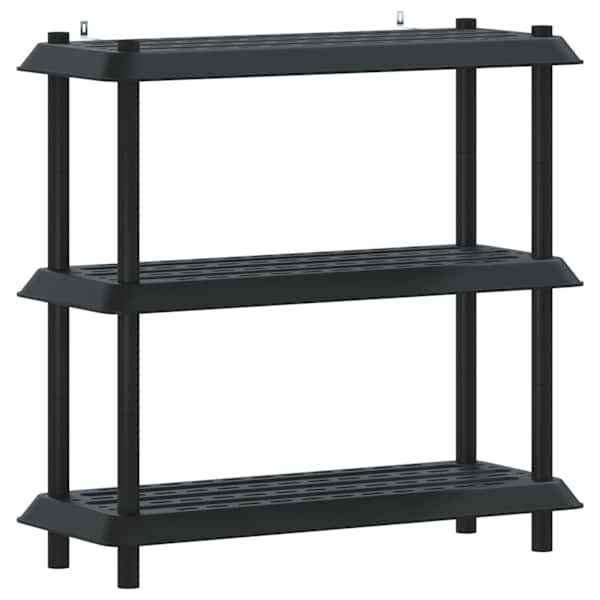 vidaXL Riiulikomplekt 3 tasandit 100 x 40 x 96 cm PP Antratsiit
