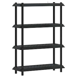 vidaXL Riiulikomplekt 4 tasandit 100 x 40 x 136,5 cm PP Antratsiit