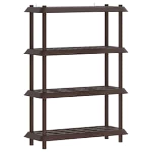 vidaXL Riiulikomplekt 4 tasandit 100 x 40 x 136,5 cm PP Pruun