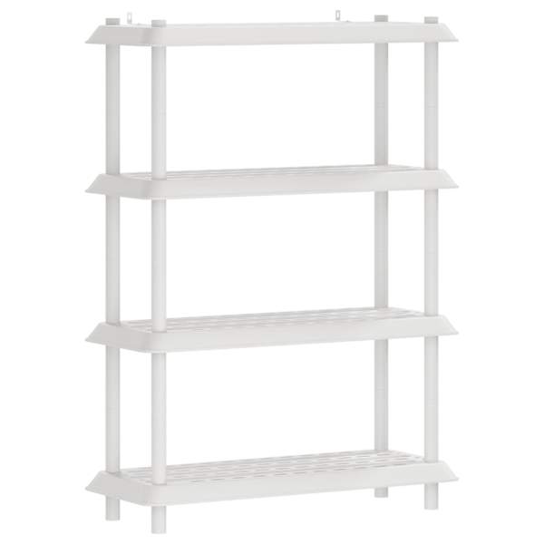 vidaXL Riiulikomplekt 4 tasandit 100 x 40 x 136,5 cm PP Valge