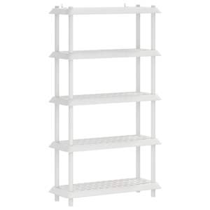 vidaXL Riiulikomplekt 5 tasandit 100 x 40 x 177 cm PP Valge