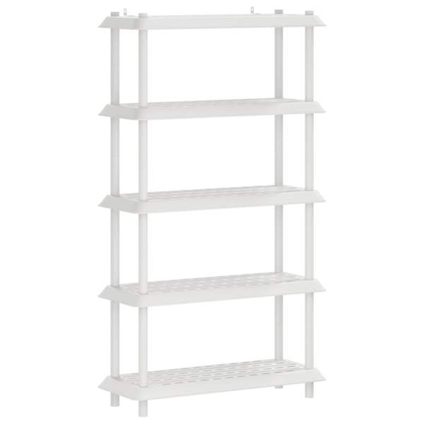 vidaXL Riiulikomplekt 5 tasandit 100 x 40 x 177 cm PP Valge