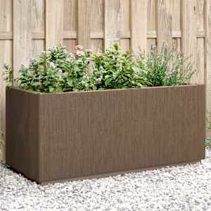Zahradní květinový box Hnědá 80 x 36 x 35 cm PP - obrázek 3