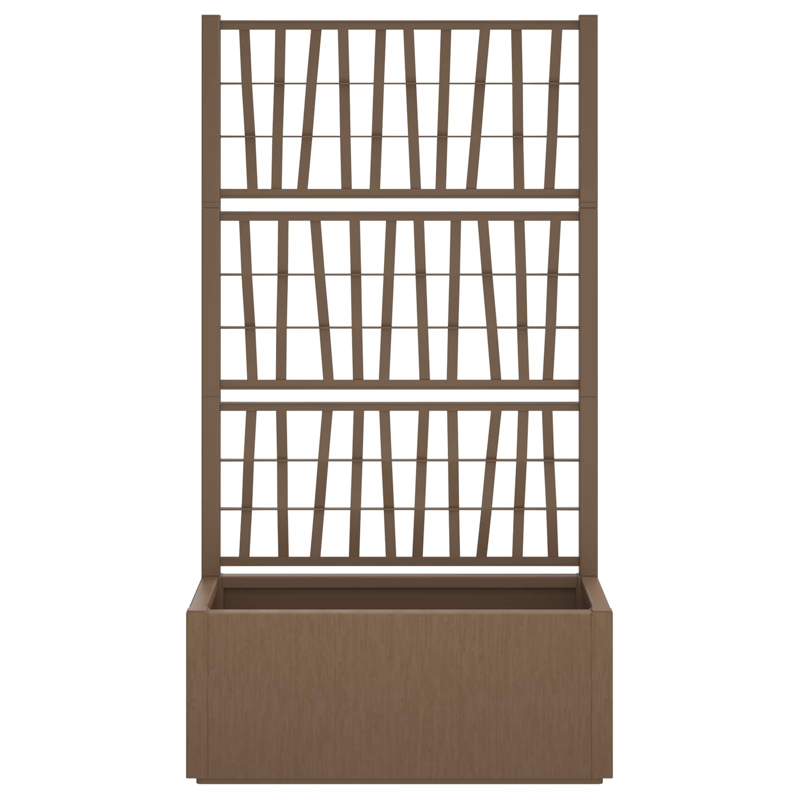 Tuindruppel met Trellis Bruin 80 x 36 x 140 cm PP image 3