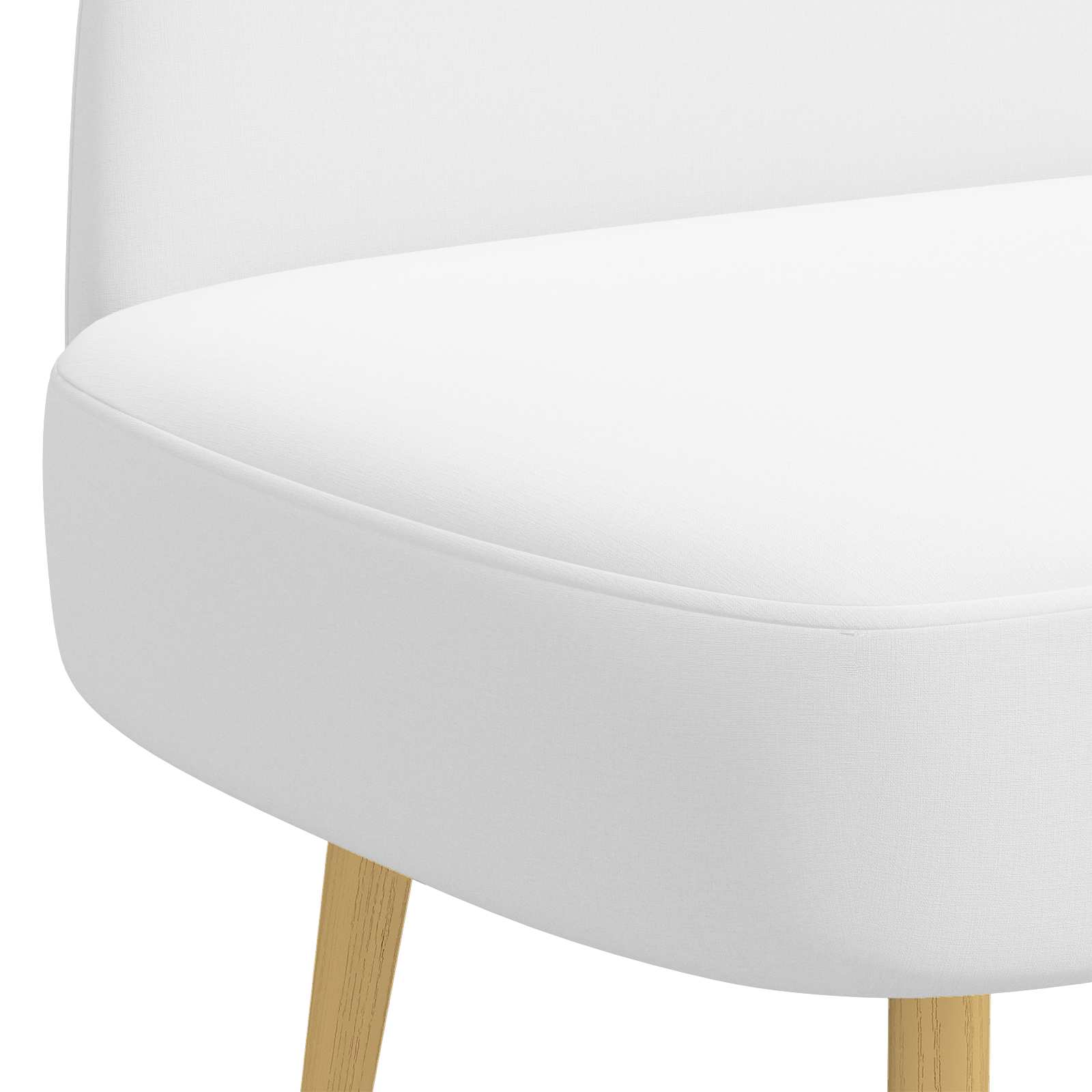 Oblazinjena klop z naslonom Bela 110 x 60 x 76 cm Poliester - slika 5