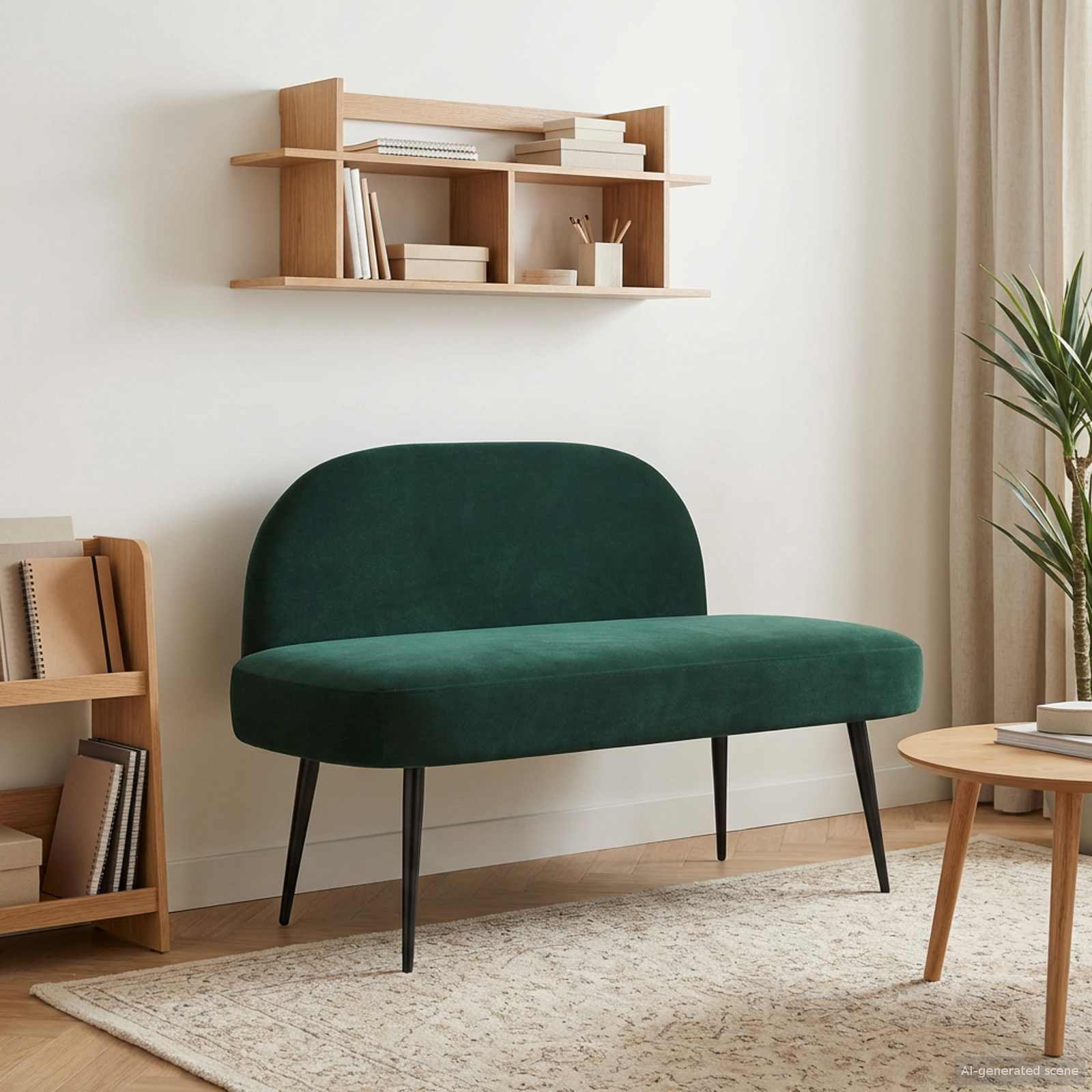 vidaXL Bancă tapițată cu spătar Verde închis 110 x 60 x 76 cm Catifea