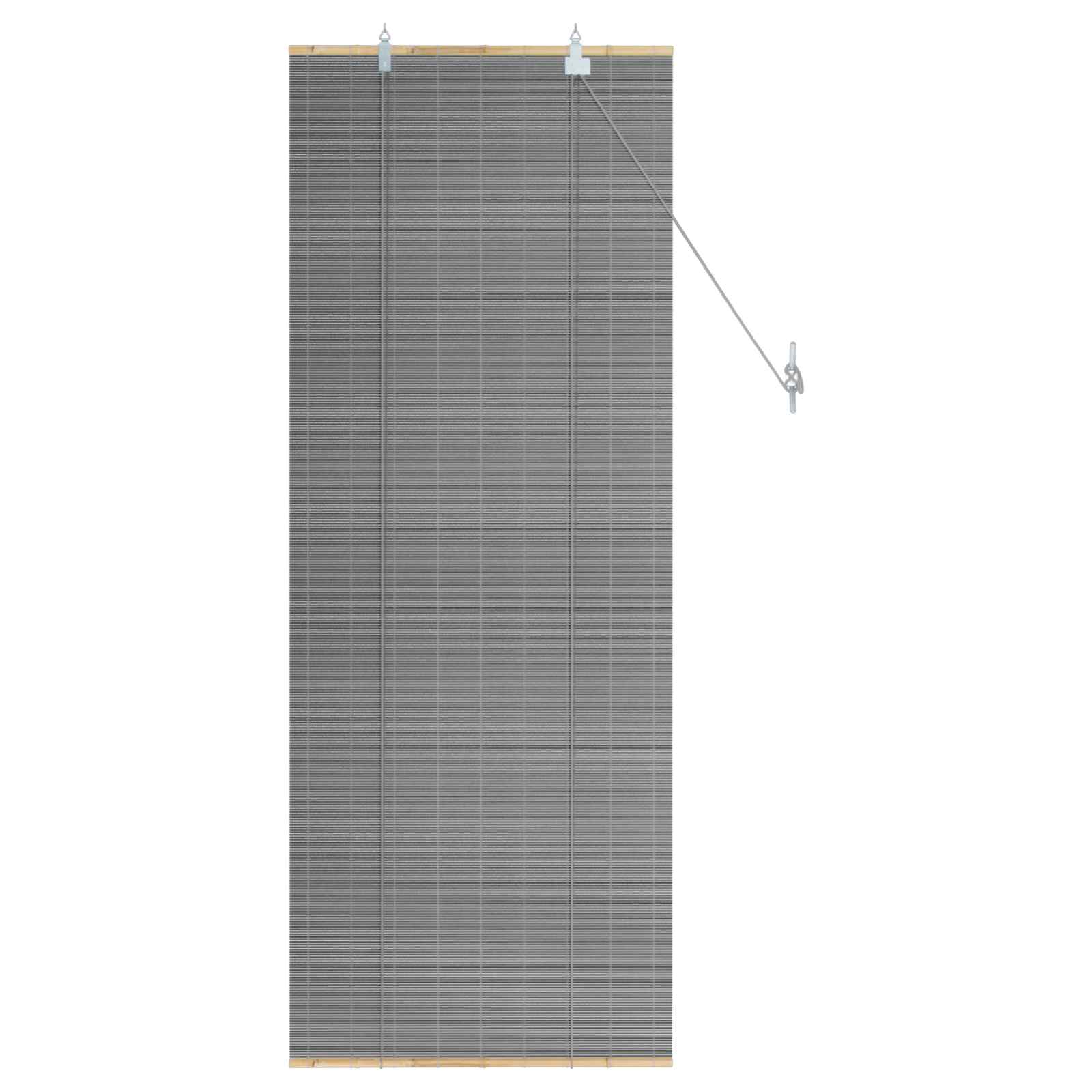 Rolgordijn Grijs 60 x 160 cm Bamboe image 3