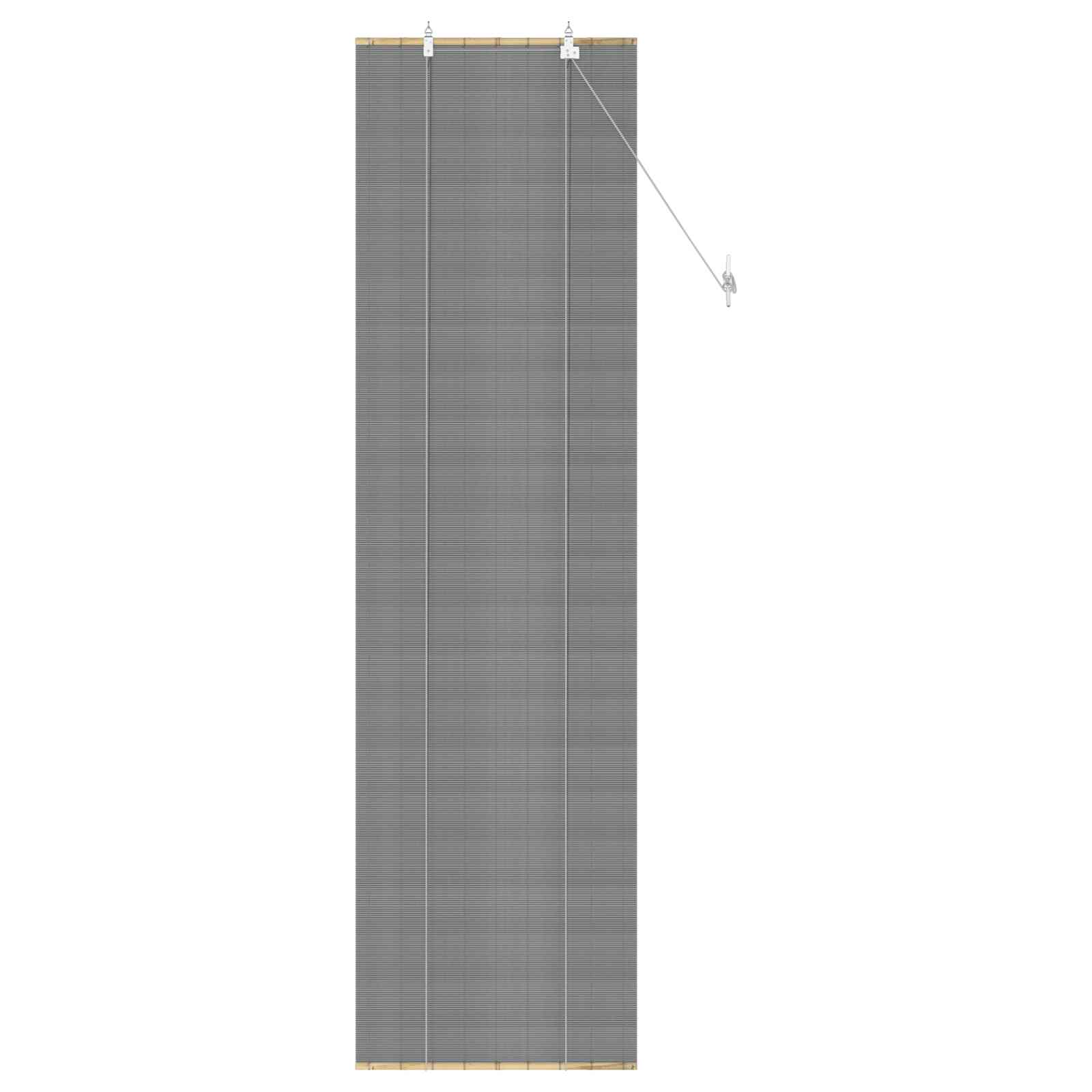 Rolgordijn Grijs 60 x 220 cm Bamboe image 3