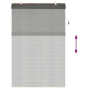Roleta Šedá 120 x 220 cm Bambus - obrázek 6