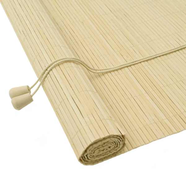 vidaXL Rulookardin Naturaalne 130 x 160 cm Bambus