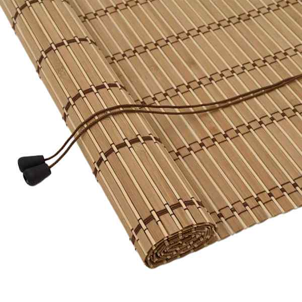 vidaXL Rulookardin Loodus 130 x 220 cm Bambus