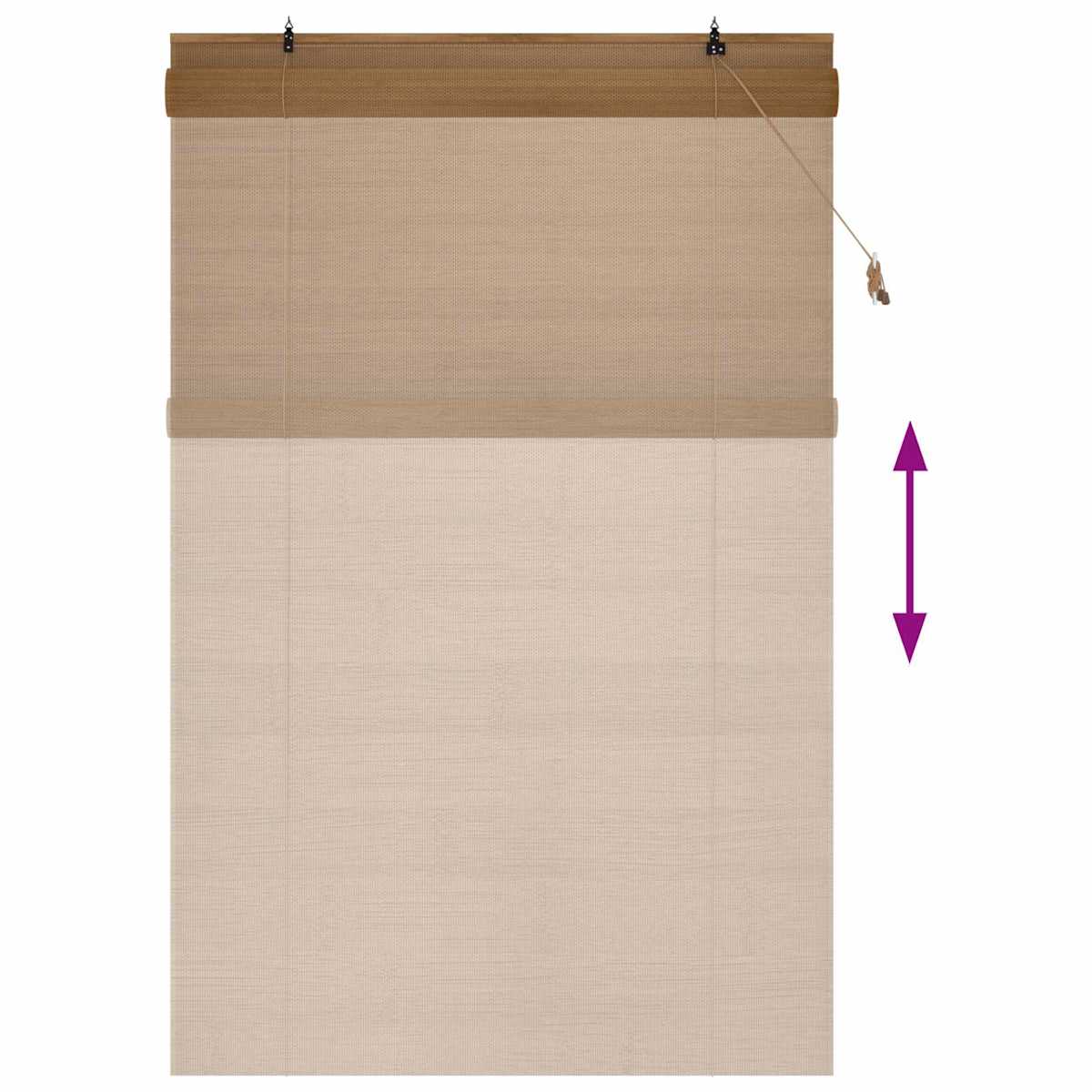 Rullegardin Brun Bambus - Billede 6