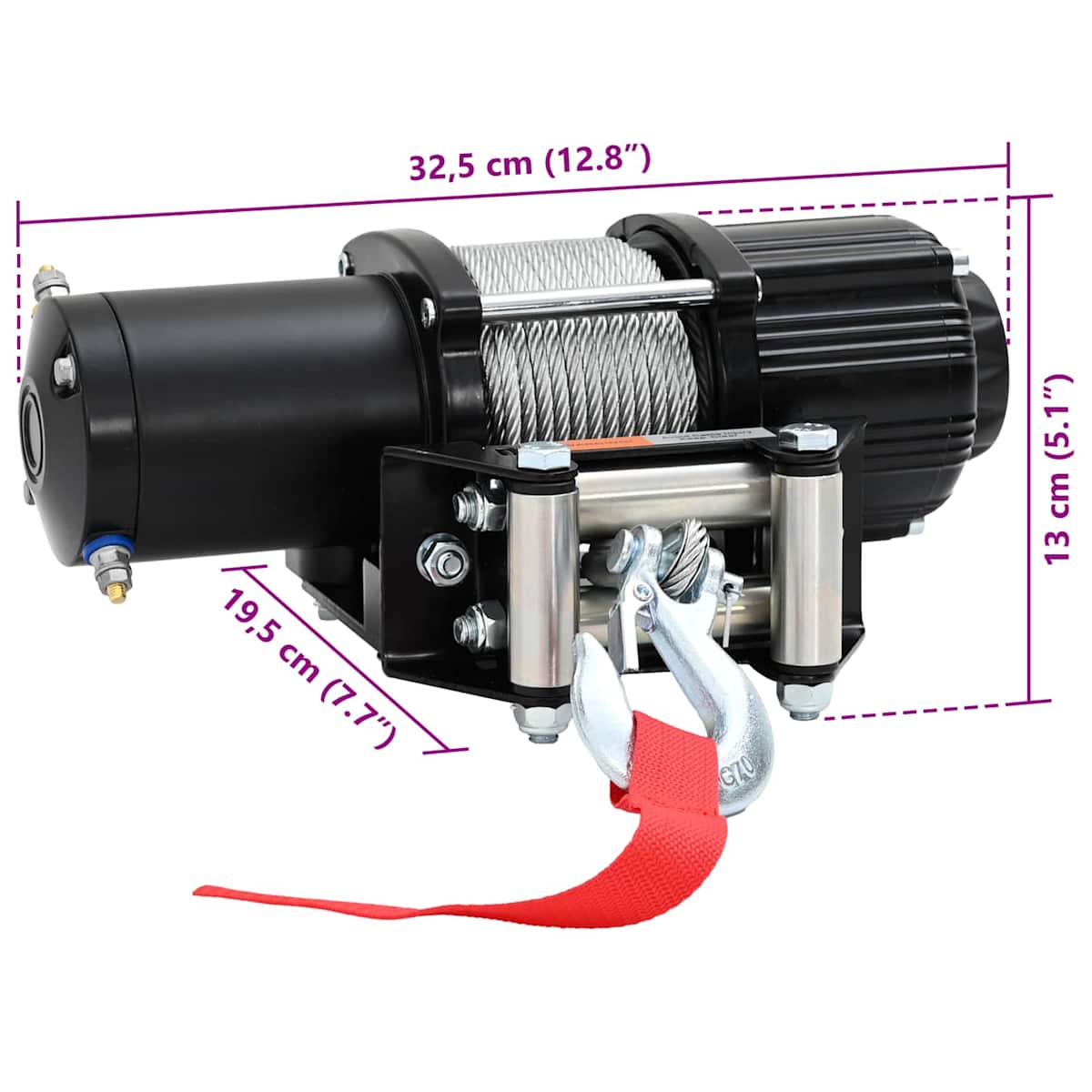 Elektrisk vinsch PVC Sort - Billede 8