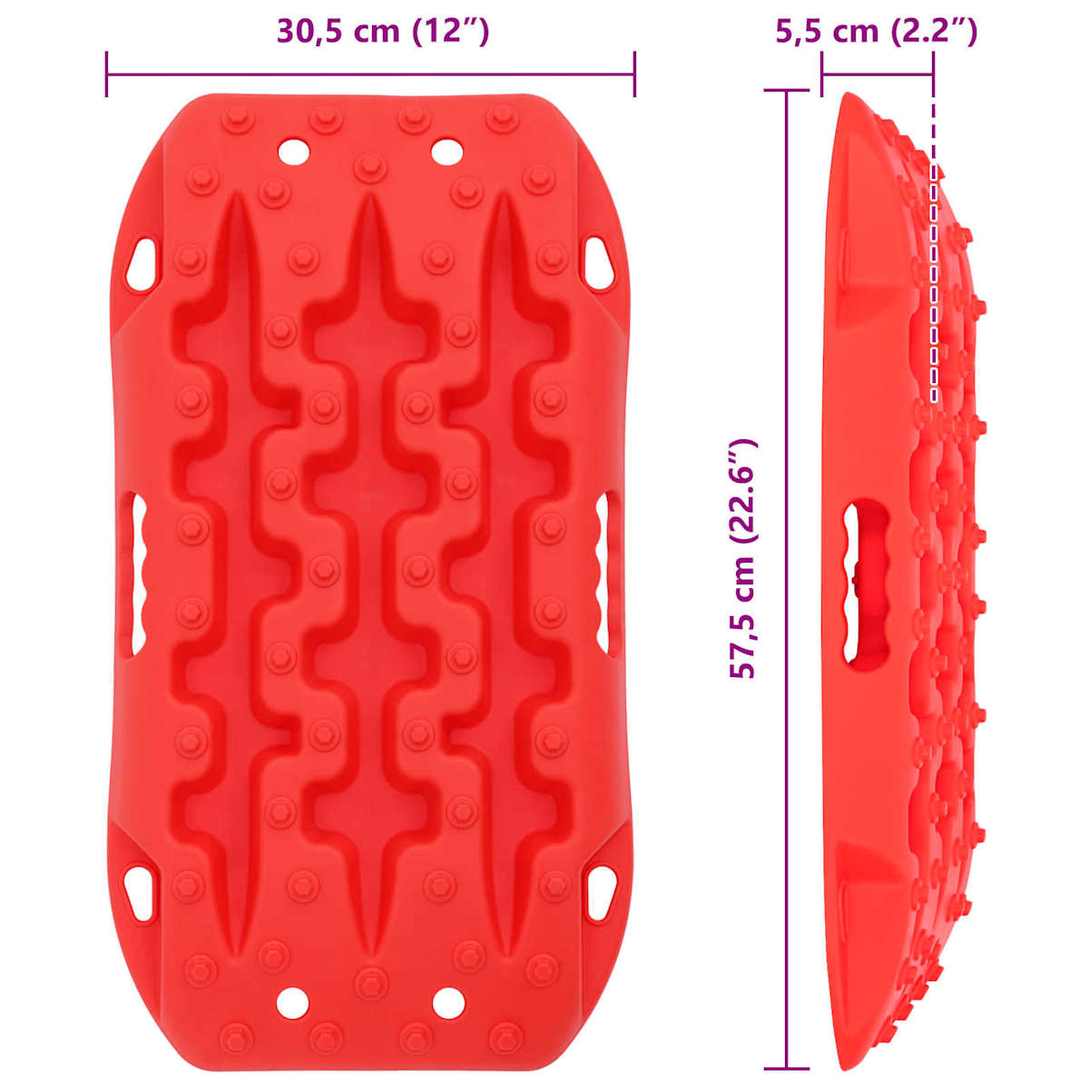 Traction Board 2 stk. Forstærket nylon - Billede 7