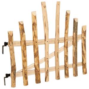 Oblouková brána 100 x 90 cm Impregnované dřevo lísky Přírodní - obrázek 5