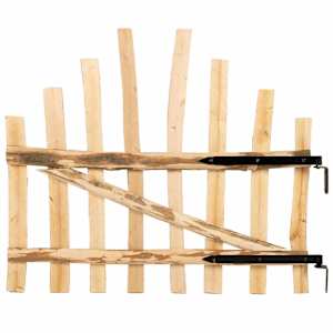 Oblouková brána 100 x 90 cm Impregnované dřevo lísky Přírodní - obrázek 3