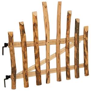Oblouková brána 100 x 90 cm Impregnované dřevo lísky Hnědá - obrázek 5