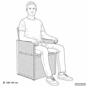 Zahradní jídelní souprava s polštářem 3 pcs Hnědá a krémová PP - obrázek 14