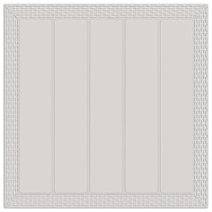 Zahradní jídelní souprava s polštářem 3 pcs Bílá a taupe PP - obrázek 6
