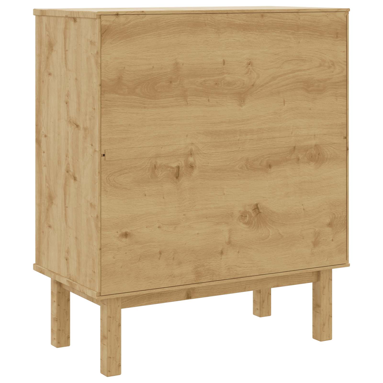 Ladekast OTTA Zwart 76,5 x 39,5 x 90 cm Massief grenenhout image 8