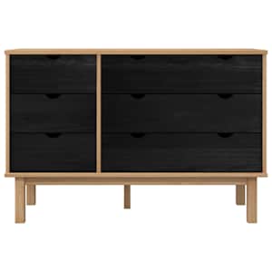 Skříň se zásuvkami se zásuvkou OTTA Černá 111 x 43 x 73,5 cm - obrázek 5