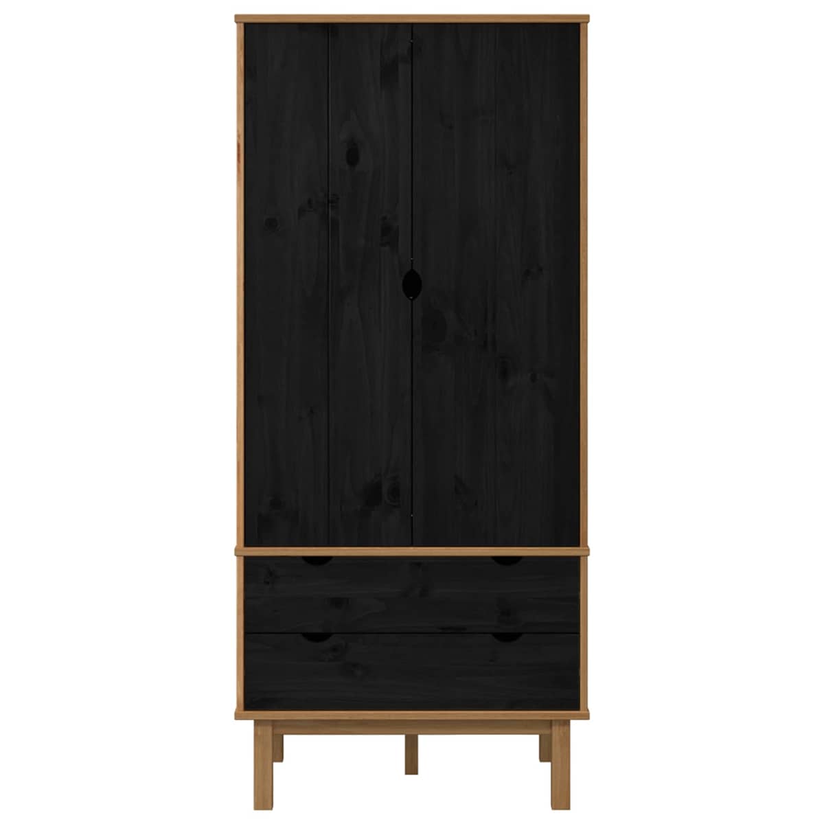 Garderobeskab OTTA 76,5 x 53 x 172 cm Massivt fyrretræ - Billede 4