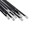 vidaXL Kaabli sidumine 12 tk 4,6 x 150 mm Must