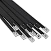 vidaXL Kaabli sidumine 12 tk 7,9 x 200 mm Must