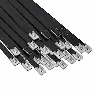 vidaXL Kaabli sidumine 250 tk 7,9 x 200 mm Must