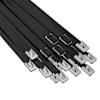 vidaXL Kaabli sidumine 25 tk 7,9 x 500 mm Must