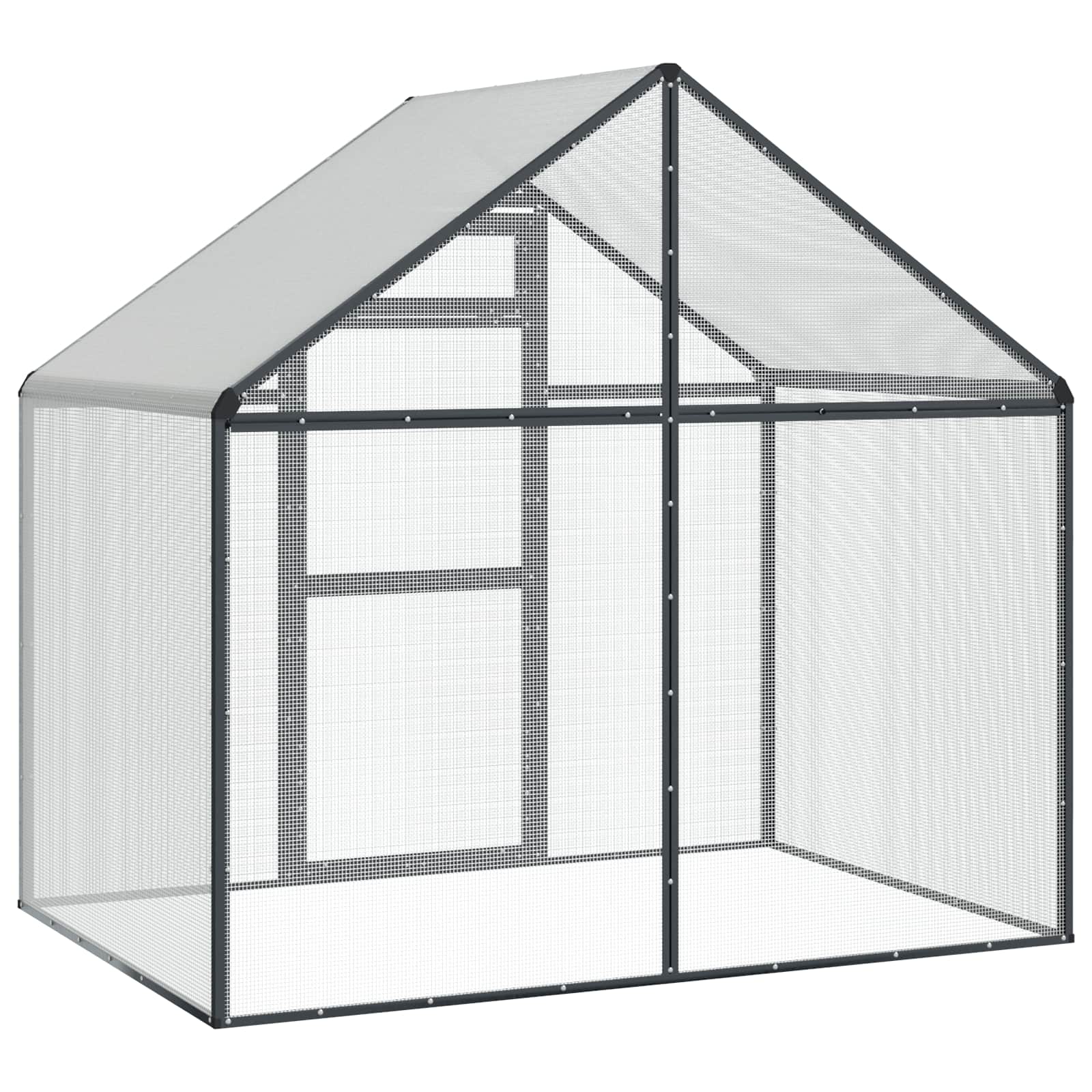 Vogelkooi Antracietkleurig 181,5 x 110,5 x 173,5 cm image 6